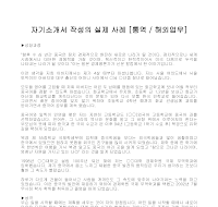 자기소개서 작성사례(통역) 자기소개서 작성사례(통역)